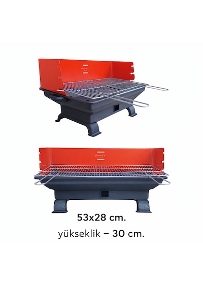 Piknik Mangalı Siperli, Sabit Ayaklı 1032