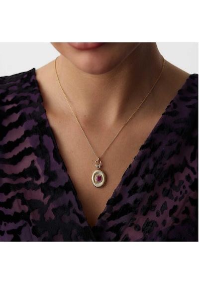 By Golden House Vintage Ruby Pırlanta Kolye