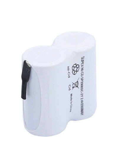 2000mah 2.4v Nicd 2 Li Yanyana Şarjlı Süpürge Pili