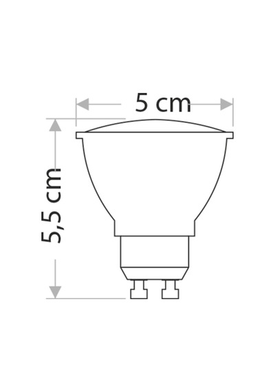 10 Adet Ct 4215 Led Çanak Ampul 8w Amber Işık Gu10 Duy