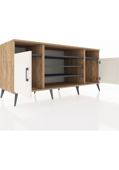 Kronos Konsol 5 Raflı 2 Kapaklı 176x59x83 Çam-aytaşı/antrasit Aytaşı/antrasit Kronos Konsol 5 Raflı 2 Kapaklı 176x59x83 Çam-aytaşı/antrasit Aytaşı/antrasit
