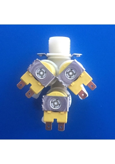 Üçlü Su Ventili, 24V Dc, Selenoid Vana, Yaprak Ventil Modeli - 432336125