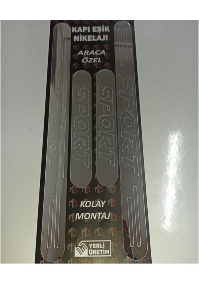 Sport Yazılı Universal Kapı Eşiği 4'lü Set Ön Arka