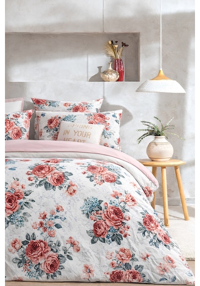 İqon Lastikli Çarşaflı Nevresim Takımı Tek Kişilik Elegant Rose Elegant Rose
