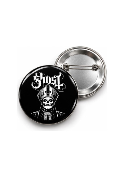 Ghost - Gotik Portre - 58mm Rozet Çok Renkli