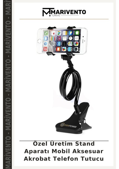 Özel Üretim Stand Aparatı Mobil Aksesuar Akrobat Telefon Tutucu