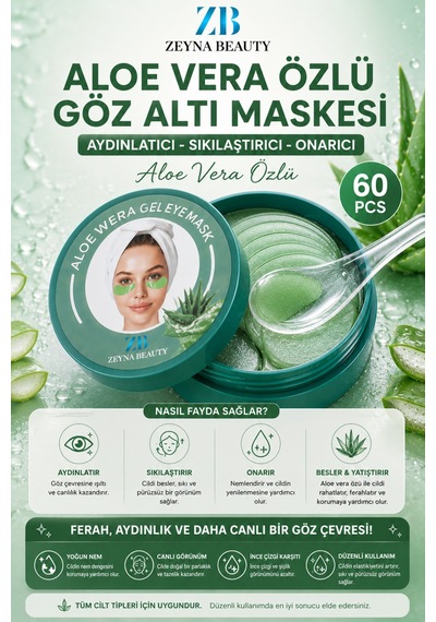 Göz Altı Maskesi Aydınlatıcı Sıkılaştırıcı Ve Onarıcı Aloavera Özlü - 686848187