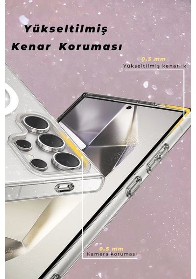 Joko Samsung Samsung Uyumlu Galaxy S23 Ultra Kılıf Magsafe Kapak - Siyah