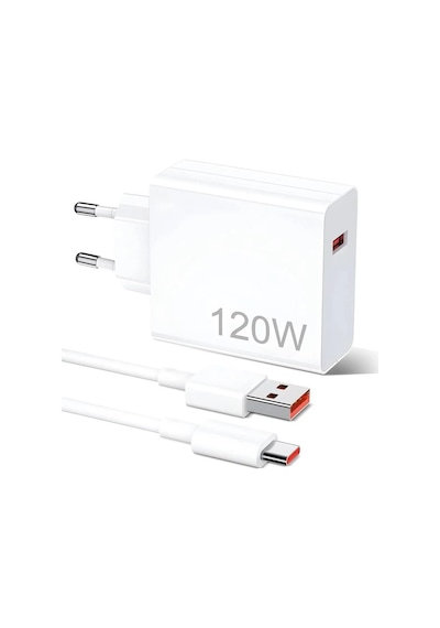 Rio Tech 120w Xiaomi Uyumlu Turbo Şarj Ve Turbo Type-c Kablo Şarj Seti