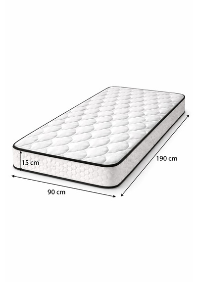 Kidy Woody Tek Kişilik Ortopedik Sünger Yatak 90x190 Cm 15 Cm Yükseklik Rollpack Paket 90 X 190