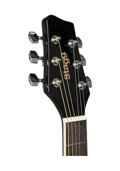 Stagg Sa20d Blk 4/4 Tam Boy Akustik Gitar