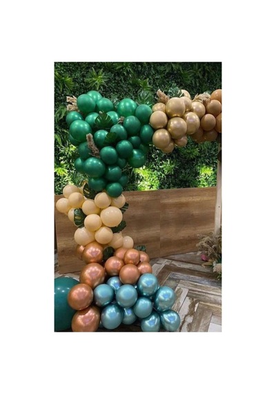 Metalik Pastel Krom Karışık Balonlar Balon Zinciri Mix