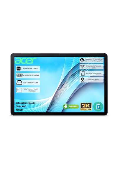Acer Iconia Tab P10 NT.LG1EY.001 6 GB 128 GB 10.4" Tablet