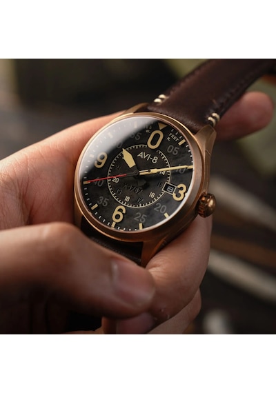Avı-8 Spitfire Smith Av-4090-06 Otomatik Erkek Kol Saati Bronz