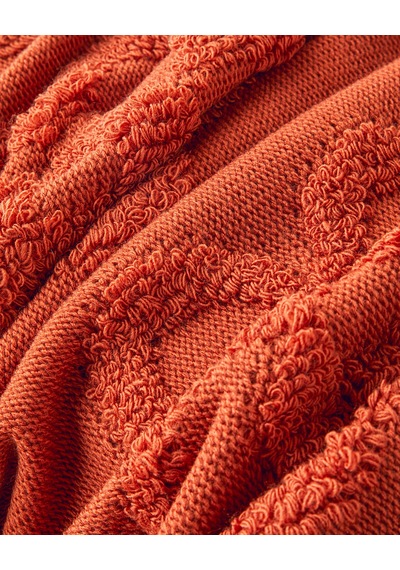 English Home Luxwrap Triko Koltuk Şalı Kiremit Kiremit