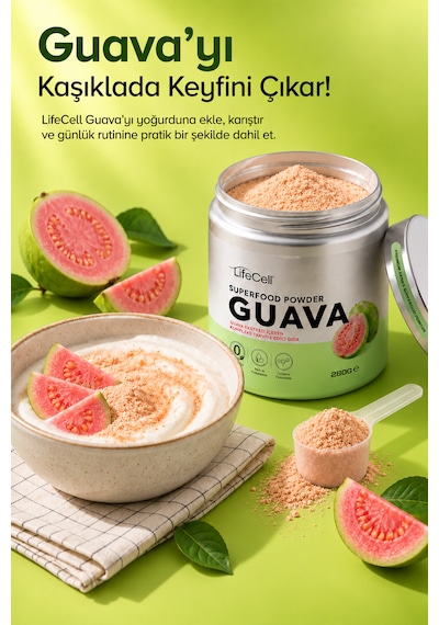 Guava Ekstresi İçeren Kompleks Takviye Edici Gıda - 280g X 8 Adet