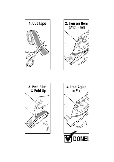 Texfix Tela 50 M / 20 M / 10m - 2 Cm, Amerikan Tela, Şerit Tela,paça Bandı, Oeko-tex Belgeli 10 M - 2 Cm Diğer