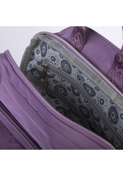 Nas Bag Kadın Çok Gözlü Su Geçirmez Water Proof Ultra Hafif Sırt Çantası Mor