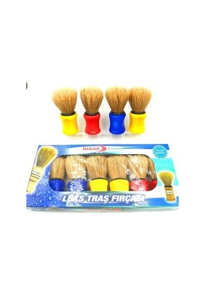İrem Kanca Sakal Fırçası Renkli Plastik Saplı - 6'li Paket