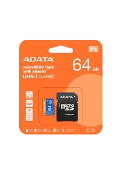 Adata 64gb Premier Microsdxc Card With Adapter Uhs-ı Class10 V10 Hafıza Kartı