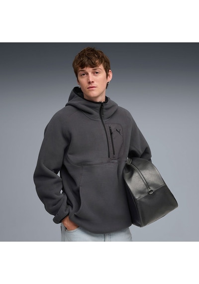 Puma Pumatech Erkek Gri Kapüşonlu Sweatshirt Gri