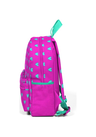 Coral High Kids Pembe Kalp Desenli İki Bölmeli Yuva Sırt Çantası