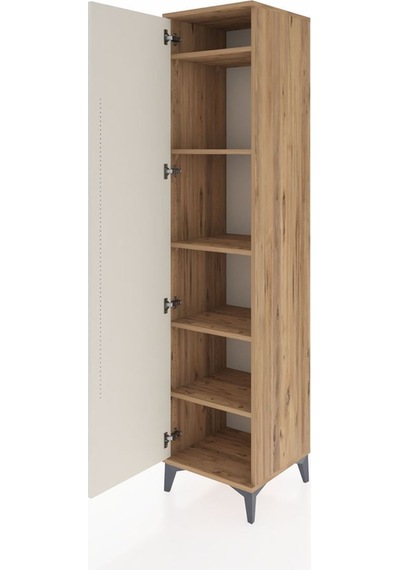 Hyperion Dolap 5 Raflı Tek Kapaklı 44x44x195 Çam-aytaşı Atlas Çam