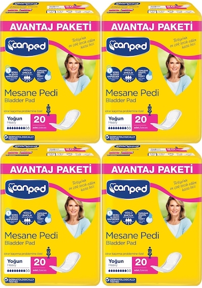 Canped Mesane Pedi Avantaj Paketi Yoğun Büyük Boy L 20'Li x 4 80 Adet