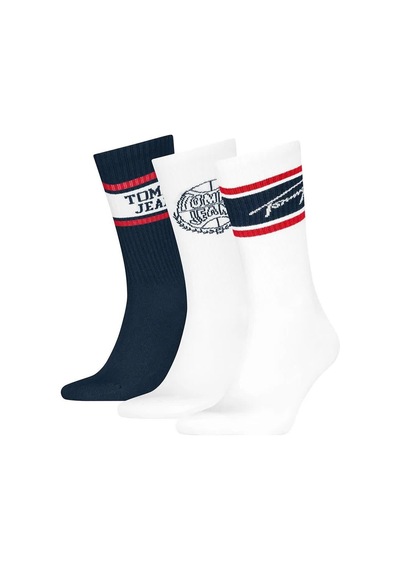 Tommy Hilfiger Tommy Hılfıger Unısex 3 Lu Çorap 701236471-001 Çok Renkli