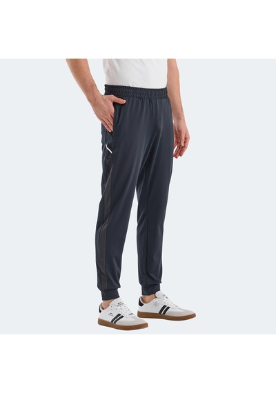 Slazenger RALUCA Erkek Fermuar Cepli Dar Paça Koyu Gri Eşofman Altı