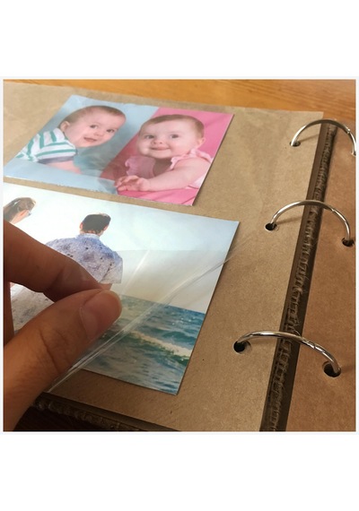 Fixall 29 x 21 CM 20 Yaprak Özel Tasarımlı Deri Kapaklı Yapışkanlı Albüm