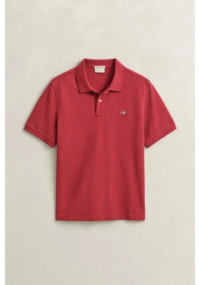 Gant Erkek Kırmızı Regular Fit Logolu Polo Yaka T-shirt-14704