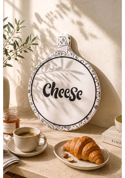 Cheese Keraart Peynir Sunum Tabağı 26 Cm Çok Renkli