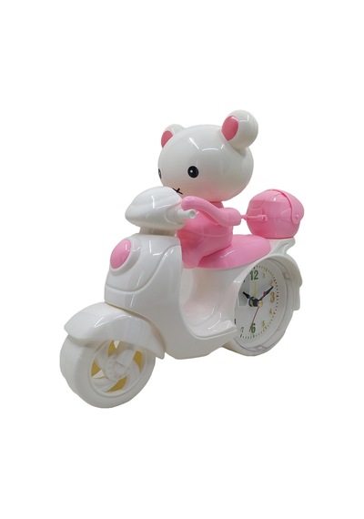 Hedyex Motorcycle Motor Model Alarmlı Masa Saati Pembe Mh3010p