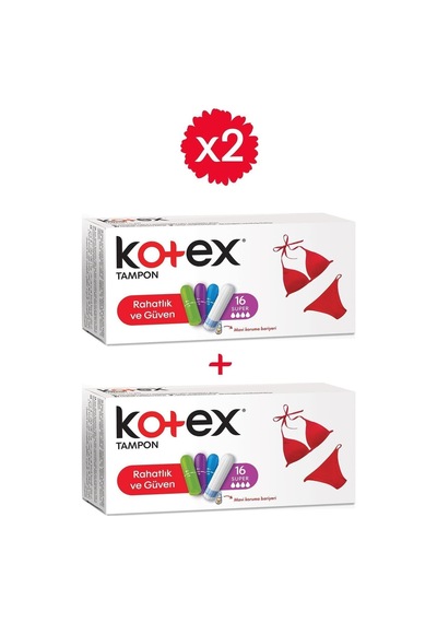 Kotex Süper Tampon 2 x 16'lı