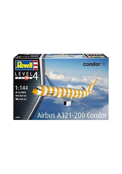 Airbus A321-200 Condor Model Kit Açık Ahşap