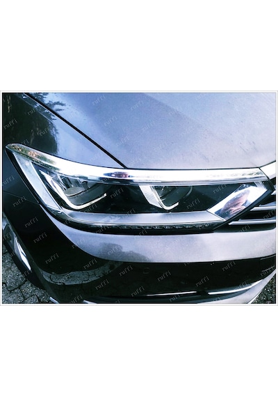 Vw Passat B8 Krom Kaput Üstü Çıta Far Kaşı 3 Prç 2014-2019 Arası