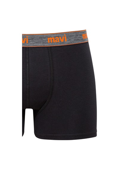 Mavi - Siyah Basic Boxer 091596-85585 Siyah