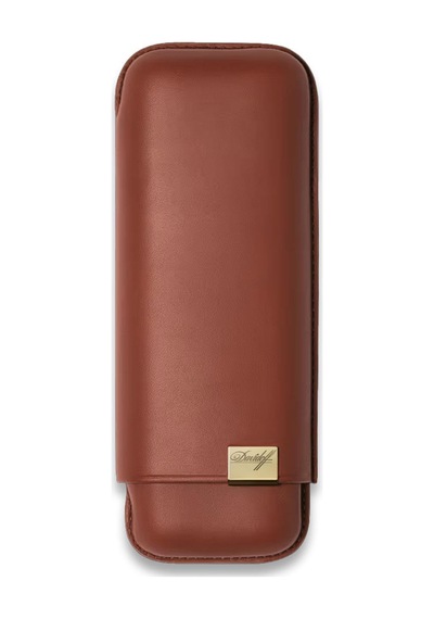 Davidoff Iconic Seri Deri Puro Kılıfı Kahve Gold 2li 64 Ring
