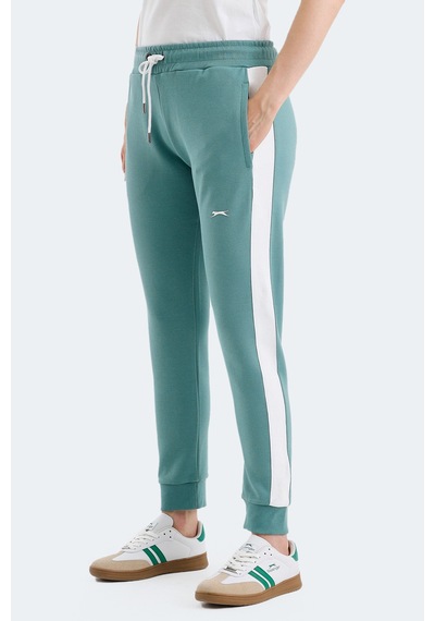 Slazenger Veva 2 Li Set Kadın Eşofman Altı Yeşil - Siyah