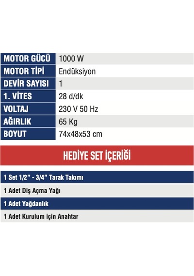 Mercure MC-9002 1/2-2 Tezgah Tipi Elektrikli Pafta Makinesi