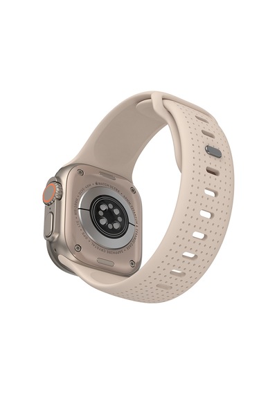 Watch 7 45mm Uyumlu Wiwu Wi-wb0201 Comf Secur Serisi Spor Silikon Kordon Gümüş