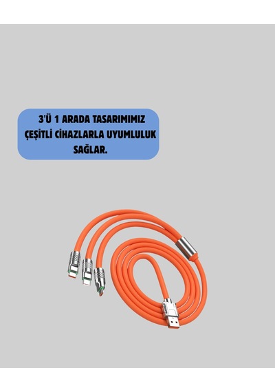 Mey Najmaddin 3 Ü 1 Arada Kablo 120w Hızlı Şarj Ve Veri Aktarımı Özellikli Najmaddin Belirtilmemiş