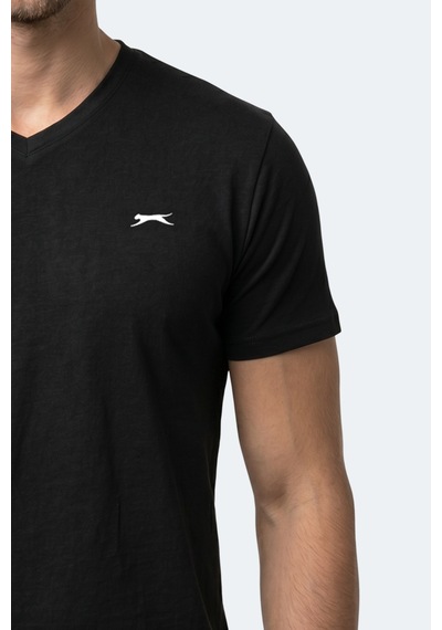 Slazenger Rıvaldo T Erkek Siyah Tişört