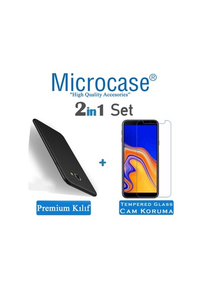 Samsung Uyumlu Galaxy J4 Plus Premium Matte Silikon Kilif + Ekran Koruma 296383586 - Seçenek / Renk-Ekran Koruma-Kirmizi-Tempered Glass Istemiyorum