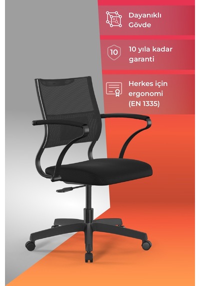 Ergolife Sit Air Ofis Koltuğu Tekerlekli, Yükseklik Ayarlı, Fileli, Siyah, Bilgisayar Sandalyesi -572.60.1.152 Diğer Ergolife Sit Air Ofis Koltuğu Tekerlekli, Yükseklik Ayarlı, Fileli, Siyah, Bilgisayar Sandalyesi -572.60.1.152 Diğer