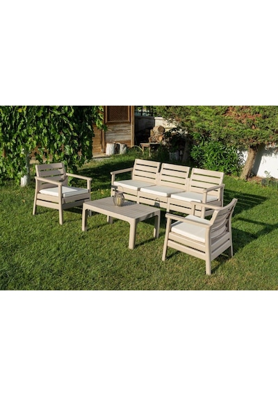 Omnipazar Sy-2493 Solemare 3'lü Bahçe Oturma Grubu Koltuk Takımı