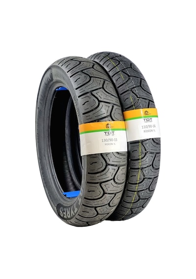 130/90-15 Ve 110/90-16 Takım Tl Tubeless - Dubleks Chopper Lastiği