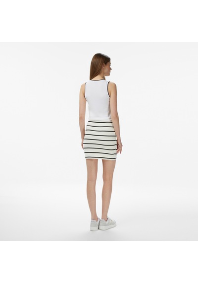 Nautıca Nautica Kadın Krem Slim Fit Çizgili Triko Etekçizgili65r701t