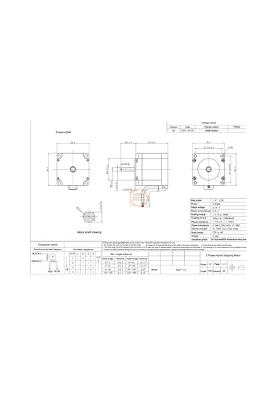 1.3 Nm Nema23 Step Motor Eo57-13 Jkon-tek